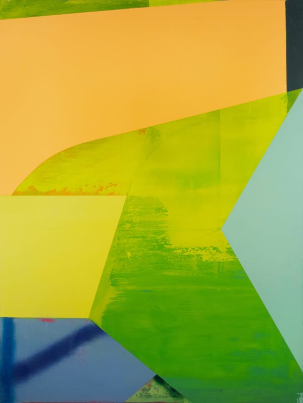 Anthony Falcetta Hothouse, 2024 acrylic, spray paint & gypsum compound on canvas 40 x 30 in.