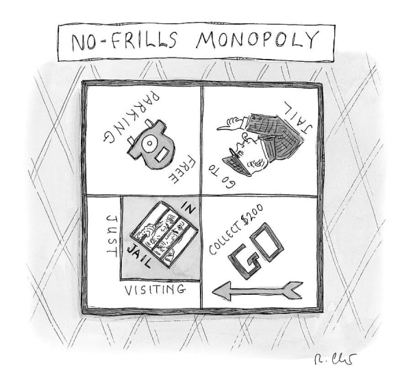 Roz Chast, No-Frills Monopoly, 2022 March 29