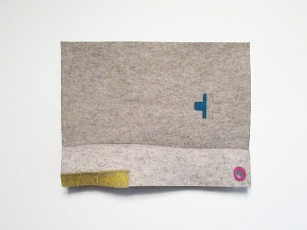 Cyrilla Mozenter Am I blue, 2019 Industrial wool felt hand stitched with silk thread