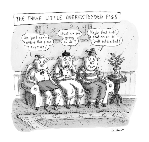 Roz Chast, Three Little Pigs, 2022 August 22