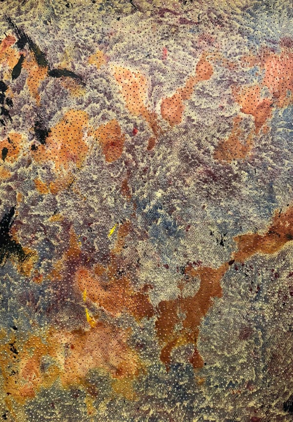 Kristýna Šormová Structures, 2022 oil on paper 27.5 x 19.7 in.