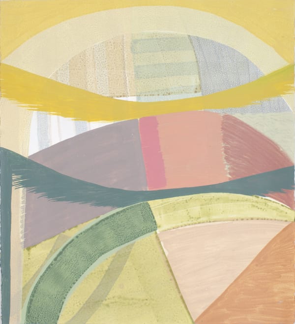 Ky Anderson Rolling Mountains, 2019 acrylic and ink on paper 25 x 22 in.