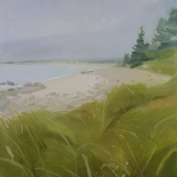 Sara MacCulloch Crystal Crescent morning, 2025 oil on canvas 42 x 42 in.