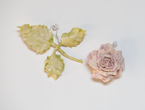 Monica Banks, Rose With Leaves, 2025