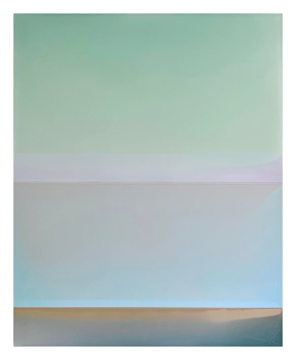 Susan English Siracusa, 2022 tinted polymer on Dibond panel mounted on wood frame 59 x 48 in.