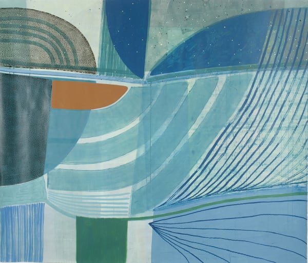 Ky Anderson Inner Flip, 2019 pigment and acrylic on paper 72 x 84 in.