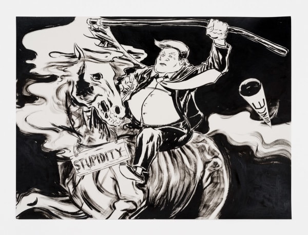 America Presents, 2020 ink on paper 22 x 30 inches