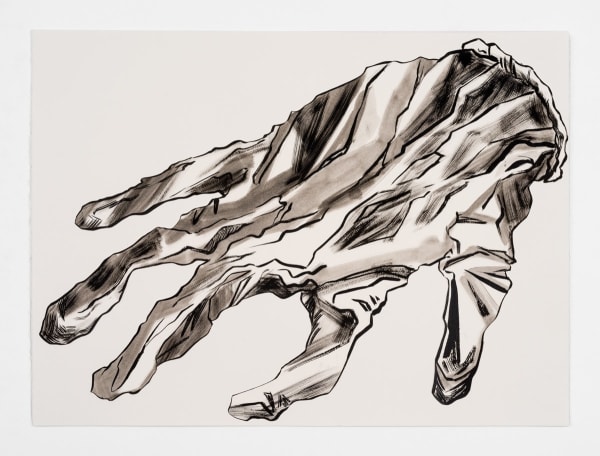 Lost Glove, 2020 ink on paper 22 x 30 inches