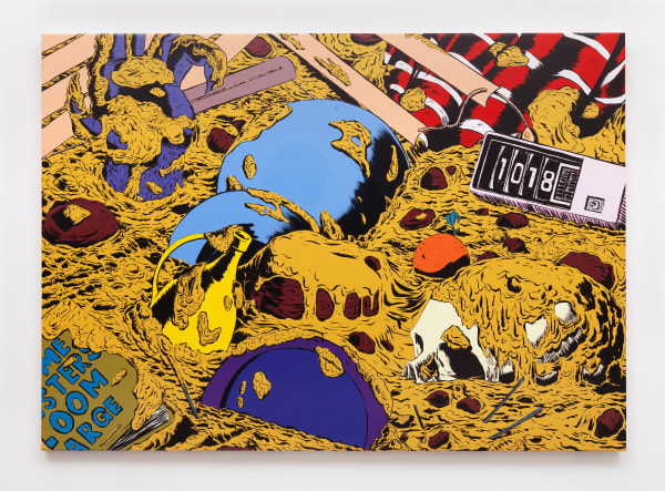 Low Tide, 2018 acrylic on canvas 35 x 50 in, 89 x 127 cm