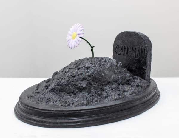 Everyone Should Have One, 2021 gypsum and steel with bronze 16.0h x 11.0w x 9.0d in 40.64h x 27.94w x 21.59d cm