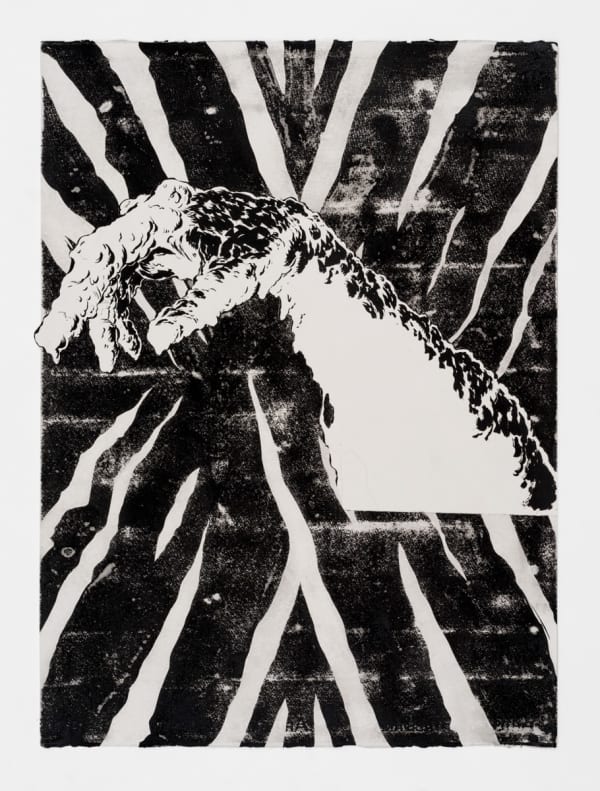 The Mob, 2020 ink on paper 30 x 22 inches