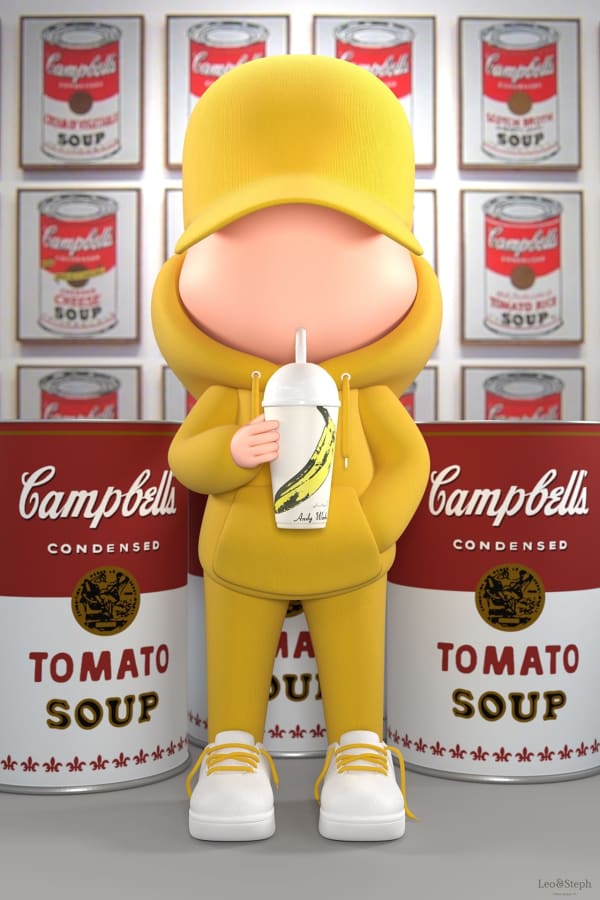 Leo et Steph, Kidcup Andy Warhol (large), 2022