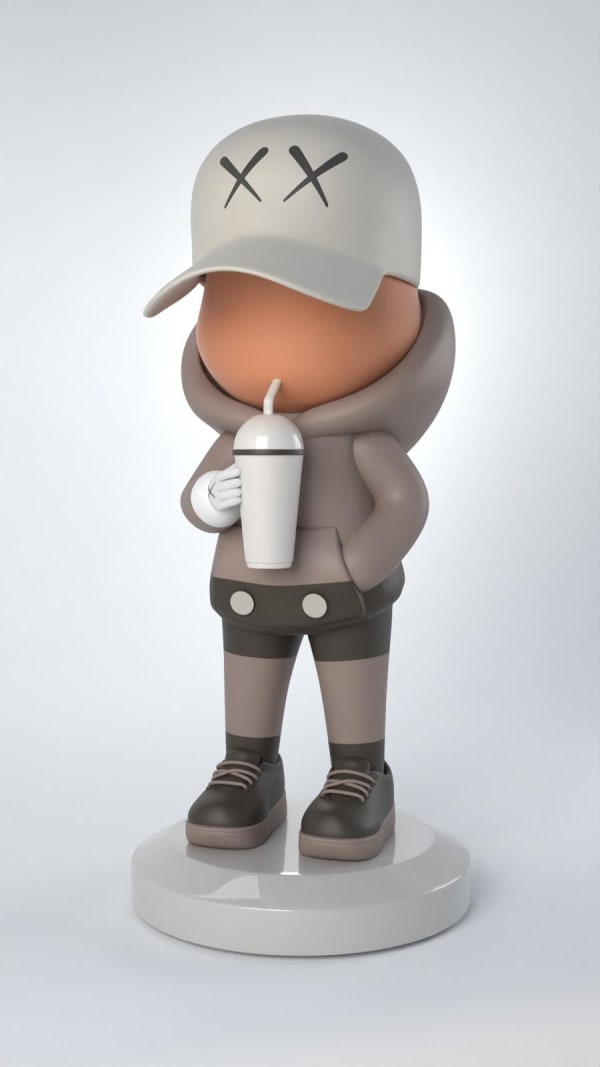 Leo et Steph, Kidcup Sculpture - KAWS - Special Order, 2025