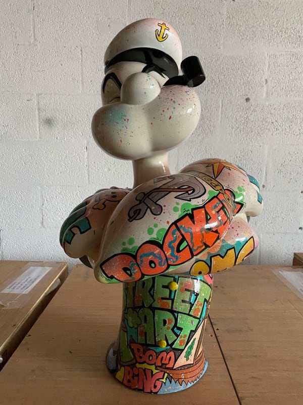 Peppone, POPEYE Buste - "Street Art - Captain Popeye"