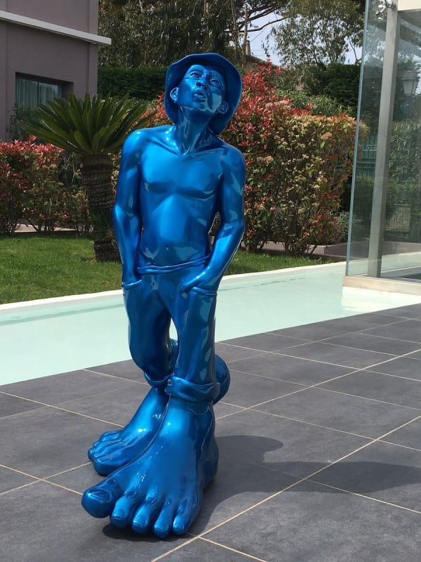 Idan Zareski, Le Siffleur 100 Resine Bleu x/8, 2014