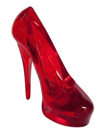 Richard Orlinski, Stiletto Crystal Clear Red 2/8 - 40 cm