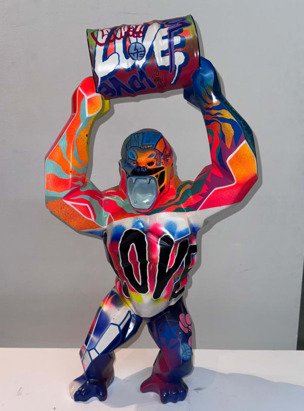 Richard Orlinski, Kong Baril Tag USA 70cm 1/1, 2022