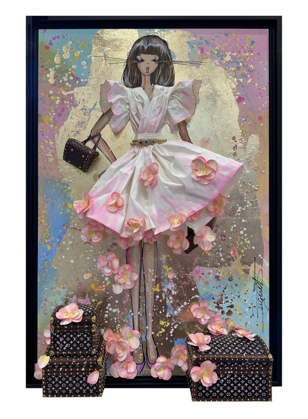 Rachel Bergeret, Medium Doll - Fleurs de Sakura N°29, 2024