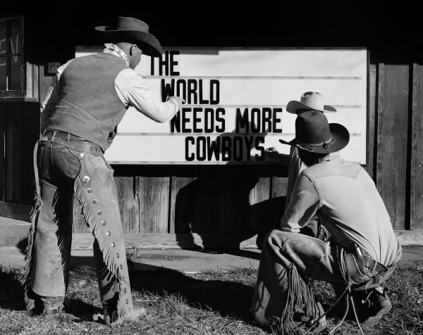 Beau Simmons, The World Needs More Cowboys (Special Western Edition) framed, 2022