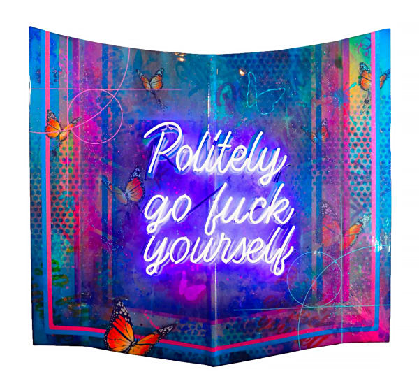 RISK, Politely Go Fuck Yourself Car Hood, 2022