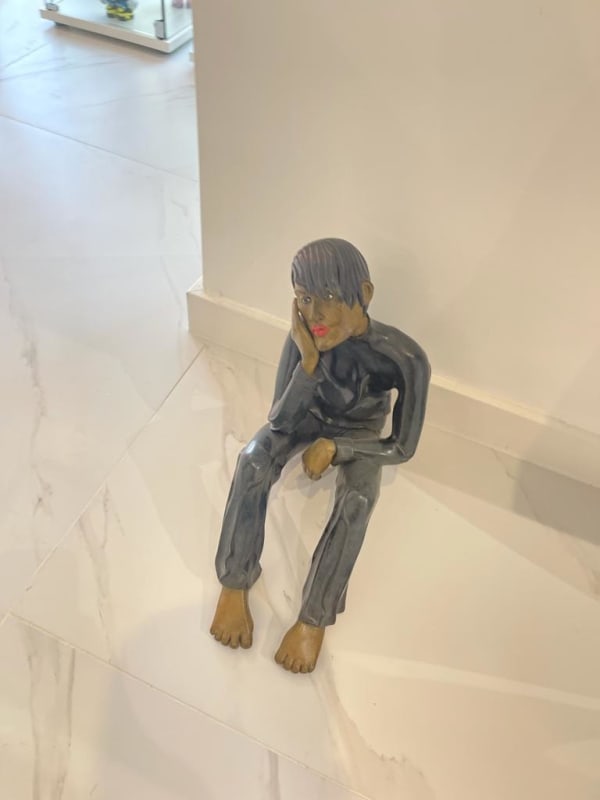 Nadine Debien, Man In Black 2/8 - (dark skin bronze)