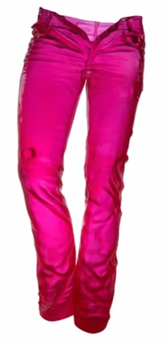 Richard Orlinski, 180 cm Wild Denim Pink Crystal Clear 6/8