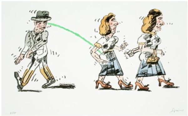 Antonio Segui, Regard Furieux, 2001