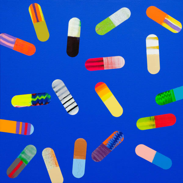 Vuk Vučković, Pills (Ultramarine Blue), 2021