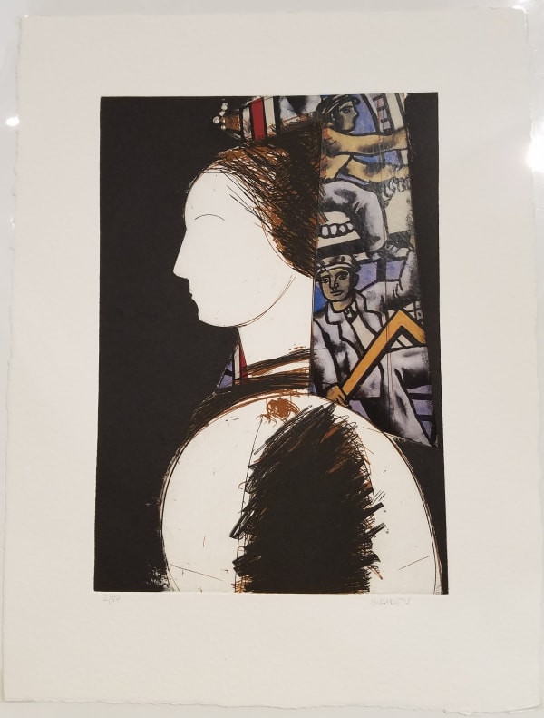 Manolo Valdes, Beatrice II - with Fernand Leger unique collage 2/50
