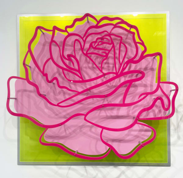 Michael Kalish, Rose - Pink on Green 5/35, 2020