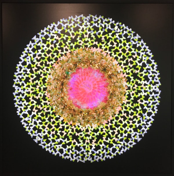 Annalù, Dreamcatcher LED Light Print Green Red 110cm