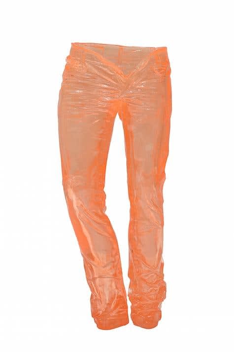 Richard Orlinski, Wild Denim Orange Crystal Clear 2/8 - 70 cm