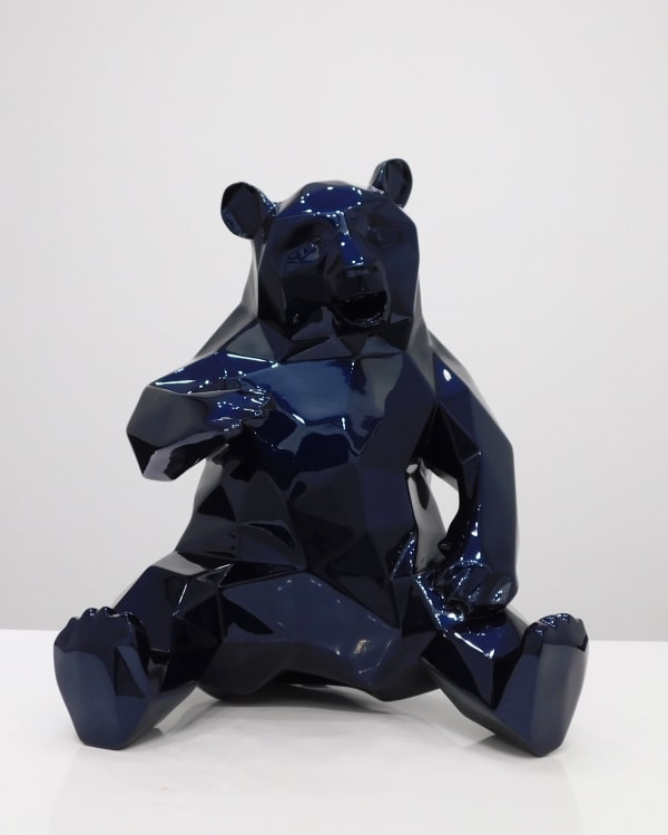 Richard Orlinski, Panda Bleu Mauritius 40cm 46/50, 2022