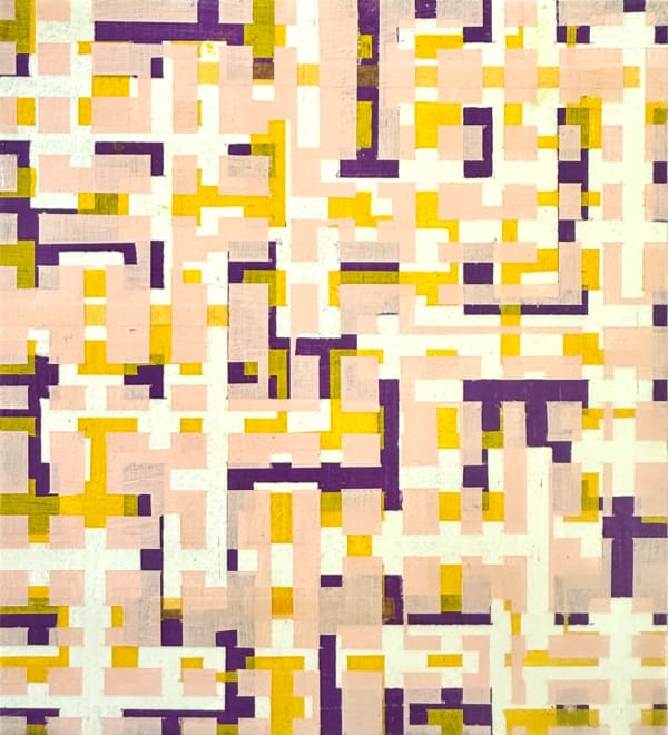 Kubistisches Aquarell (Yellow)