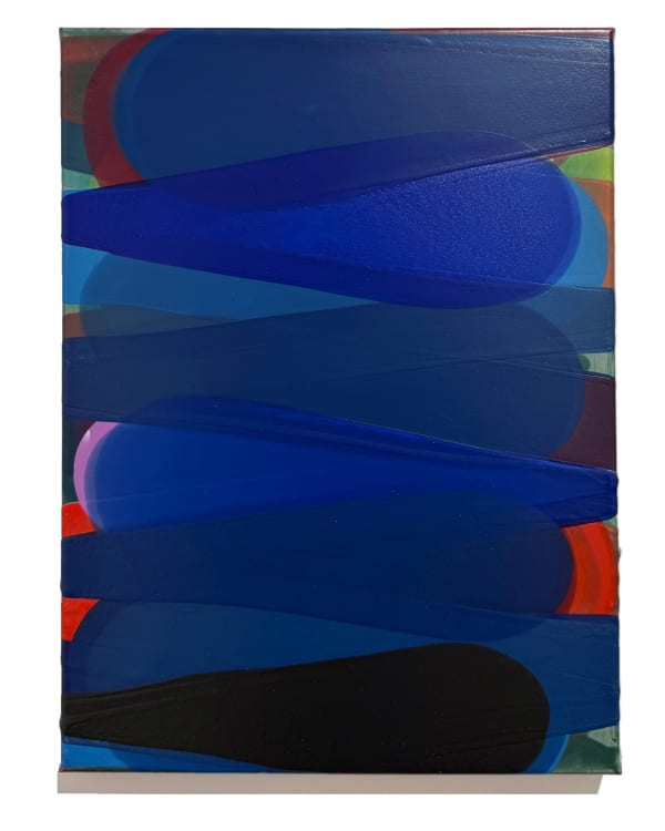 Pouring on Canvas (blue)