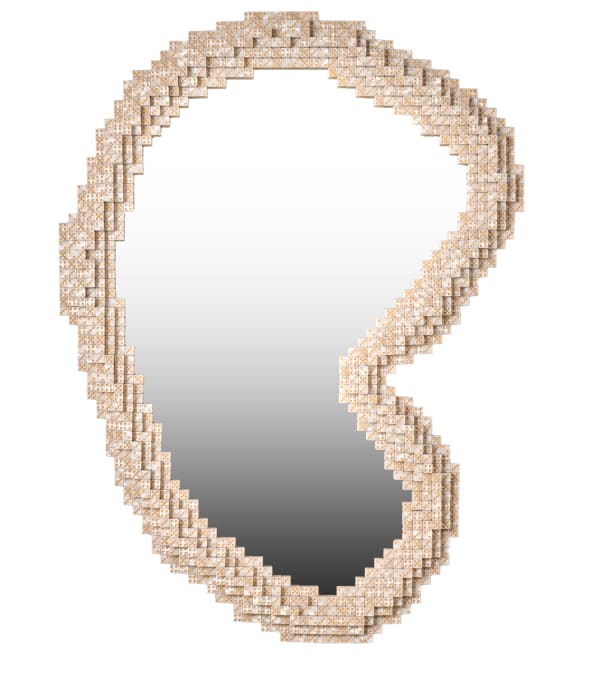 Lucky marble gold mirror (M)