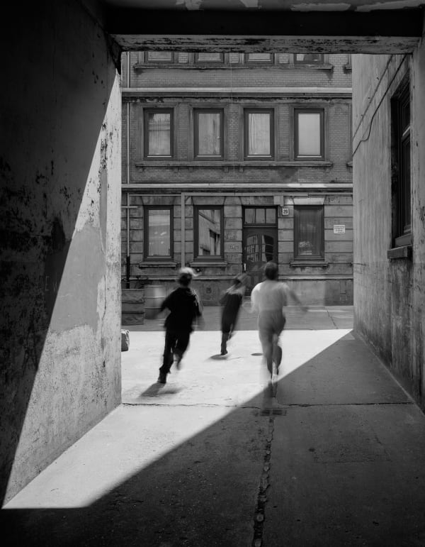 Klaus Frahm, „Escape“ Drei Kinder, Fischerstraße, 1982