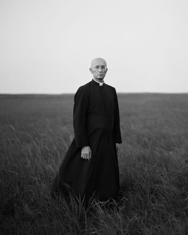 Bryan Schutmaat, Father Wegner, Society of St. Pius X, St Mary's, Kansas., 2015