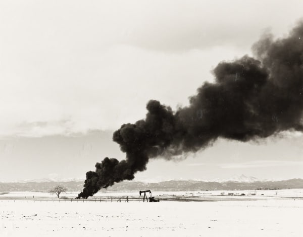 Robert Adams, Burning Oil Sludge, Boulder County, CO, 1974