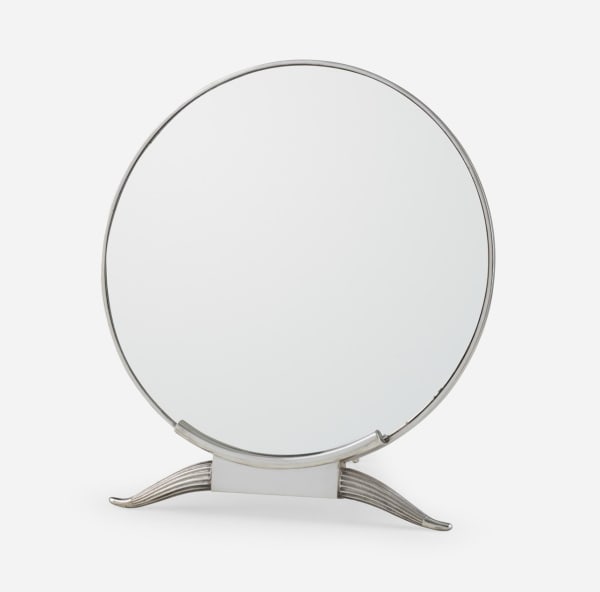 Silvered-Bronze Antilope Mirror