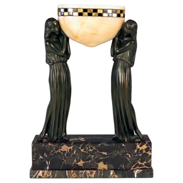 Art Deco Sculpture/Lamp Les Porteuses d'Eau 'The water carriers'