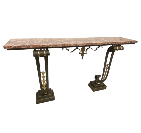 Edgar Brandt - Art Deco Console by Edgar Brandt, 1940