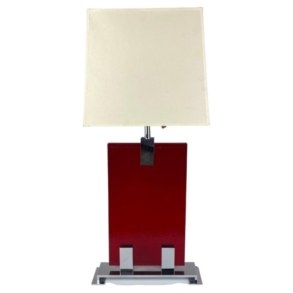 Rouge Glass Table Lamp