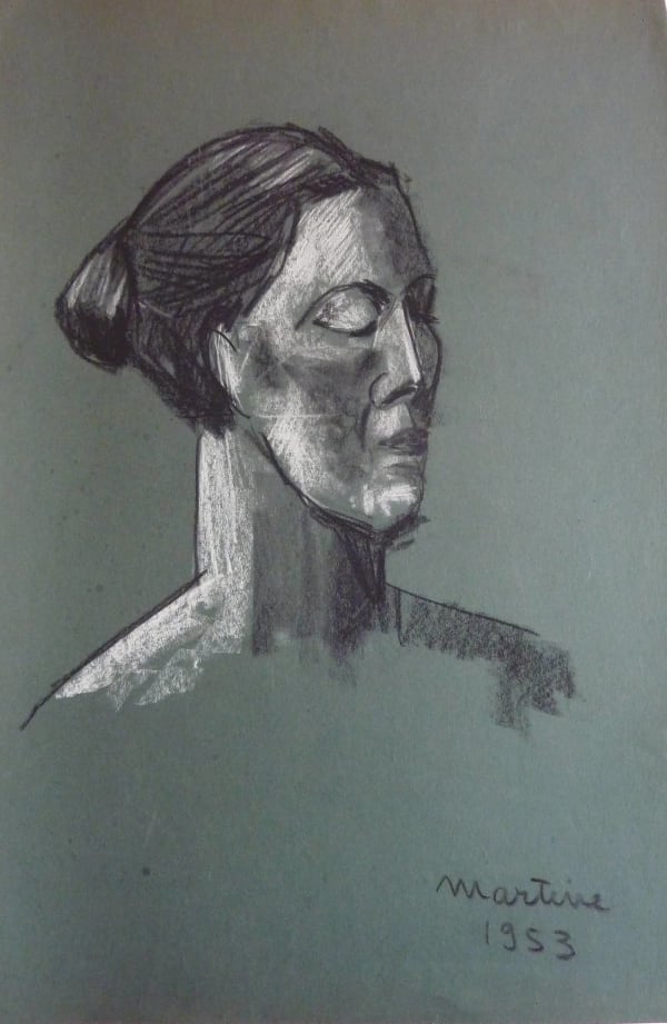 Martine Martine, Tête féminine I, 1953