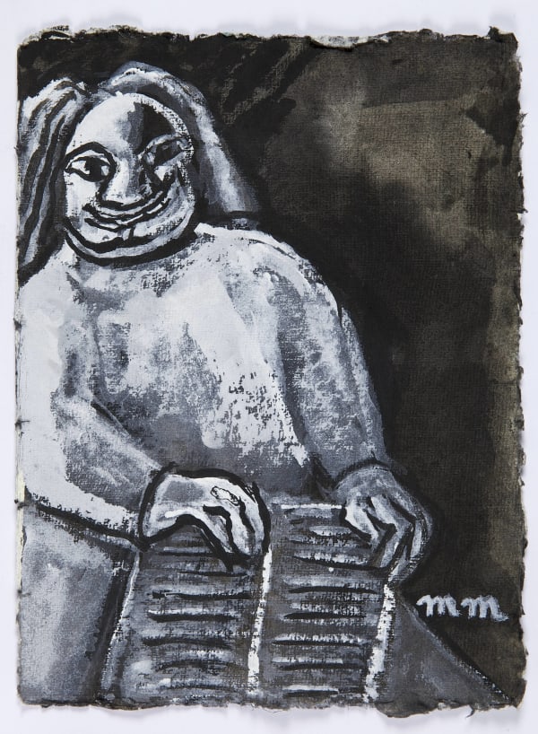 Martine Martine, Balzac, carnet Mémoires X, feuille 39 (non encadrée), 2016