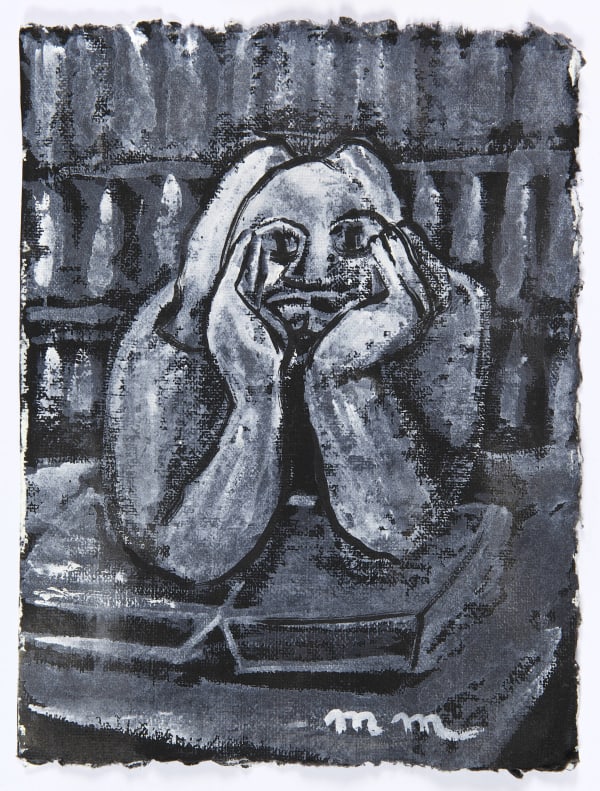 Martine Martine, Balzac, carnet Mémoires X, feuille 42 (non encadrée), 2016