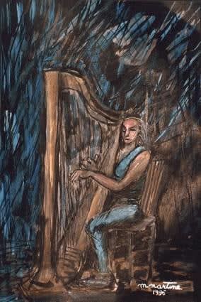 Martine Martine, La Harpiste, 1996