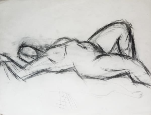 Martine Martine, Nu allongé (recto/verso), 1950 ca