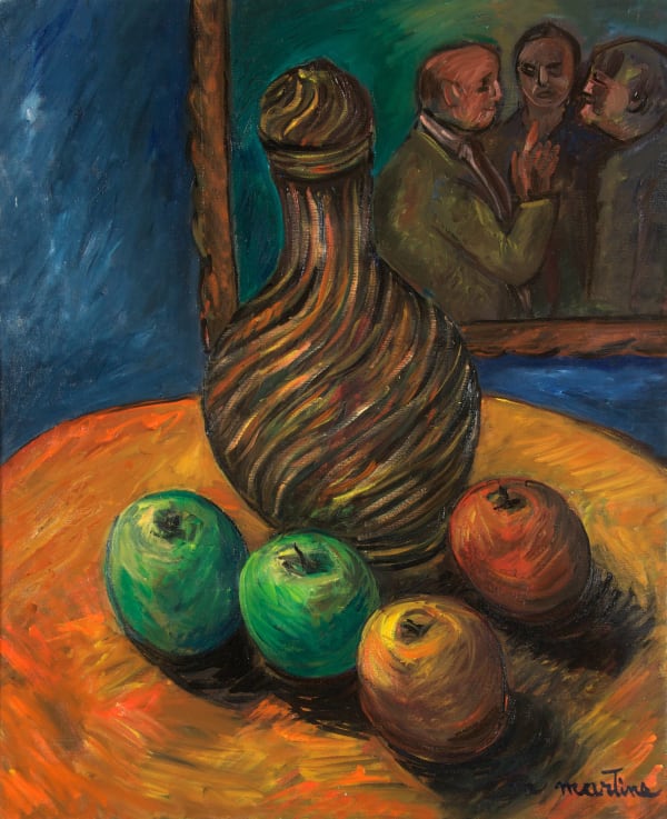 Martine Martine, Quatre Pommes autour du pot turc, 1988