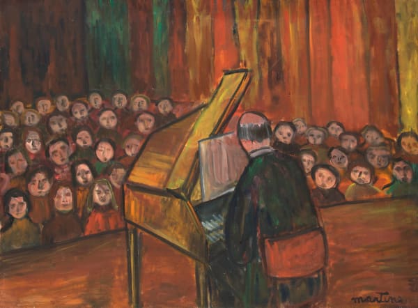 Martine Martine, Le Claveciniste de dos, 1971